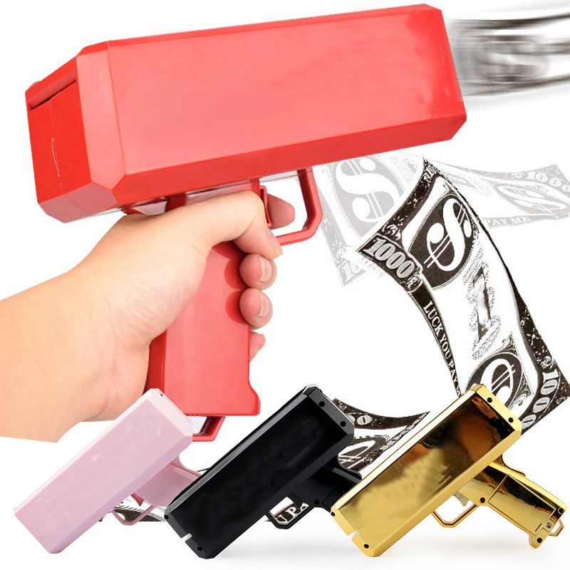 Banknote Gun Make It Rain Money Cash Spray Gun Toy