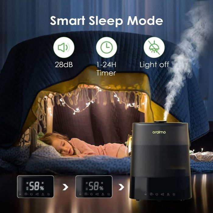 Oraimo Smart Humidifier Large Room Use Remote Control LED Screen 6L 700ml/H Essential Oil Diffuser