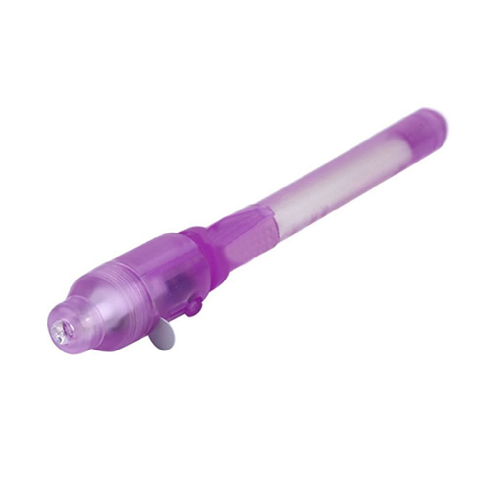 Invisible Ink Pen With Built In UV Light Magic Marker-Yellow