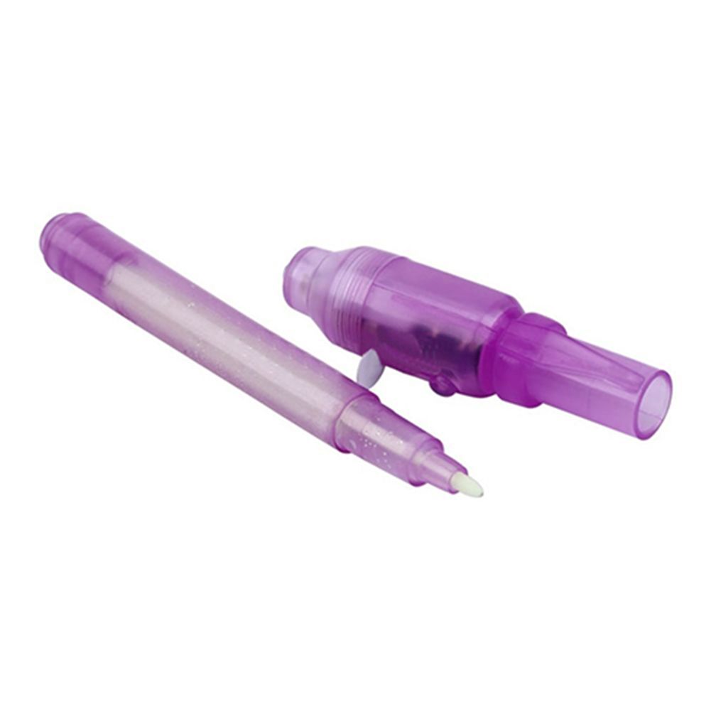 Invisible Ink Pen With Built In UV Light Magic Marker-Yellow