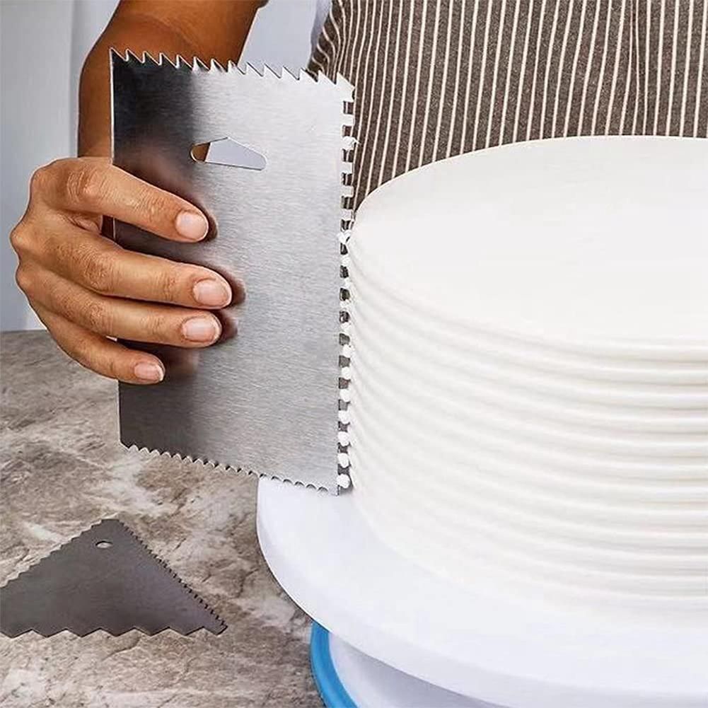 6PCS Cake Scraper Stainless Steel Cake Edge Scraper s