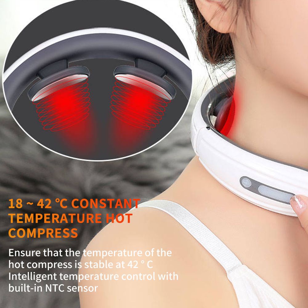 6 Modes 9 Strength Electric Pulse Back And Neck Massager