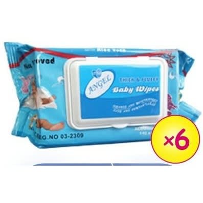 6 Packs Angel Baby Wipes