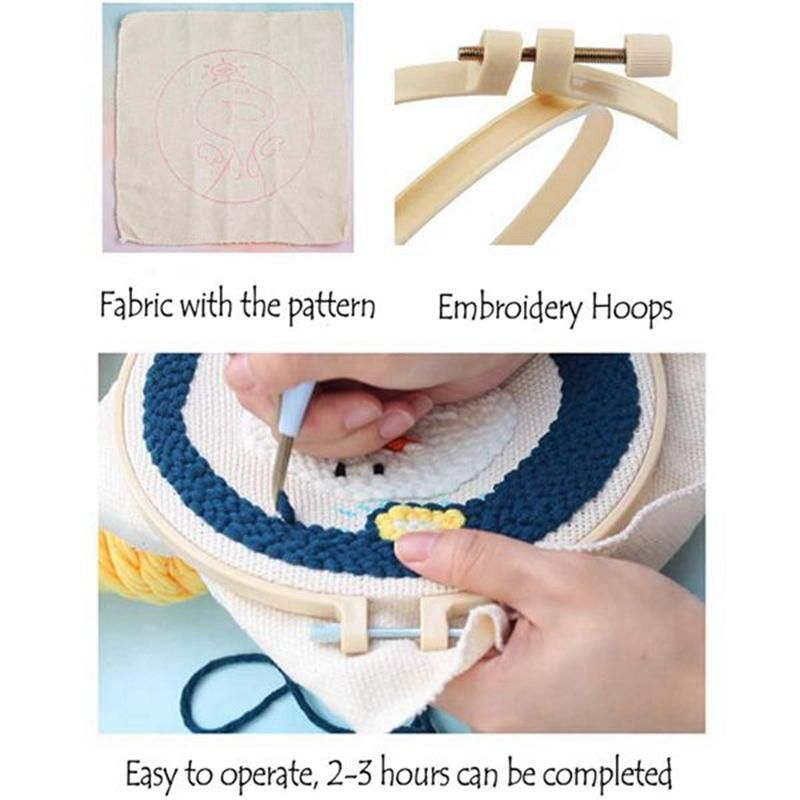 DIY Wool Embroidery Kits Decorative Painting for Kids and