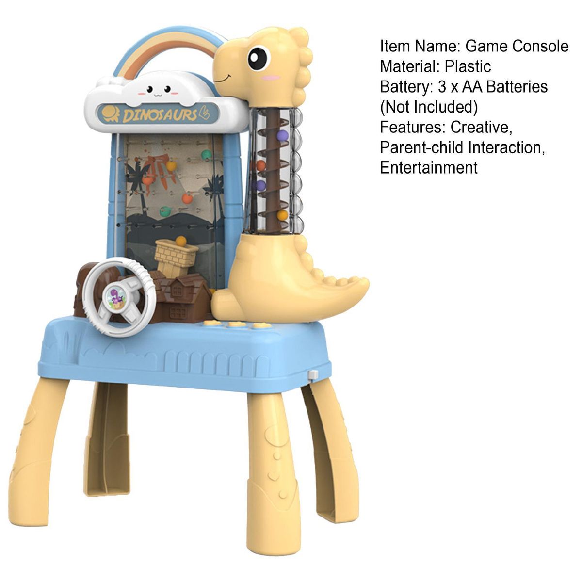 Kids Toy Dinosaur Pick Up Bean Preschool Kids Toy Blue