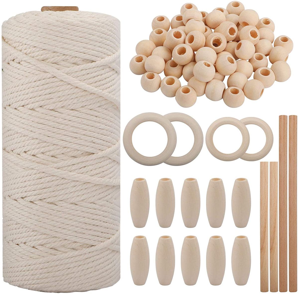 79 Pieces/Sets DIY Macrame Rope Kit