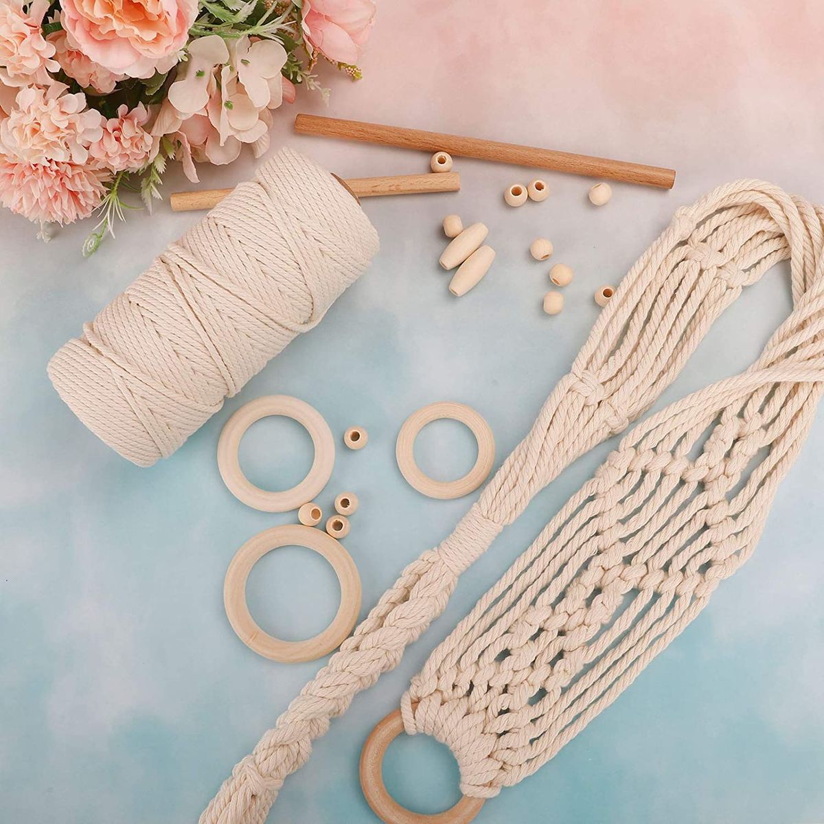 79 Pieces/Sets DIY Macrame Rope Kit