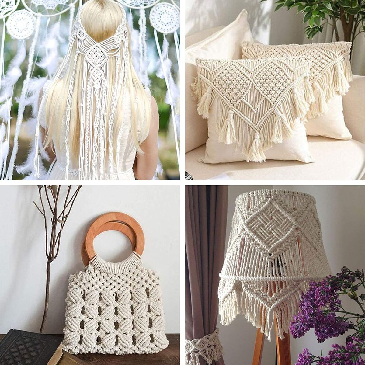 79 Pieces/Sets DIY Macrame Rope Kit