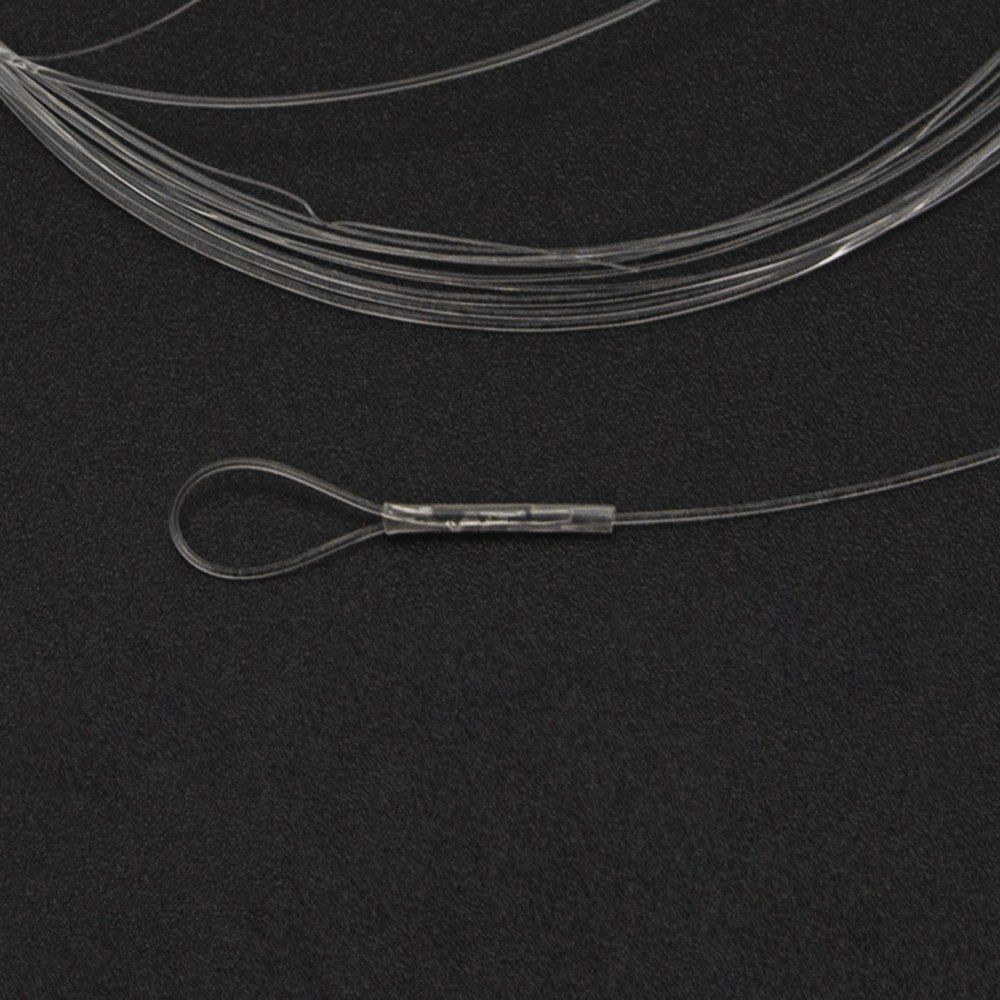5PCS 9ft 3X/5X/6X Tapered Leader With Loop Nylon Leader