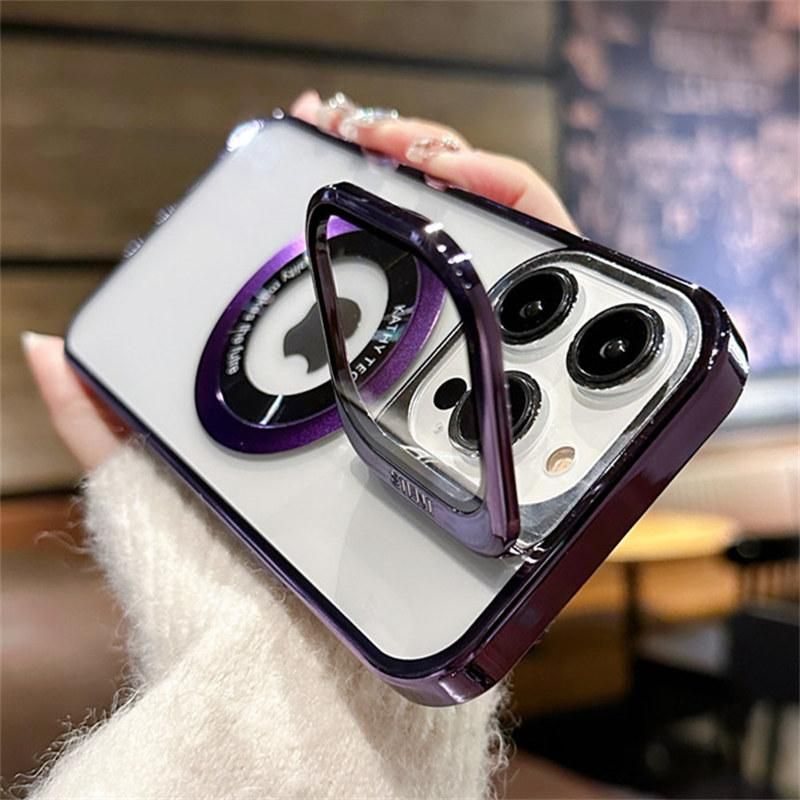 For iPhone 14Pro Max Electroplated Invisible Lens Camera Protection Hard PC Phone Case For iPhone 14 13 12 Pro Max 11 13 14 Case