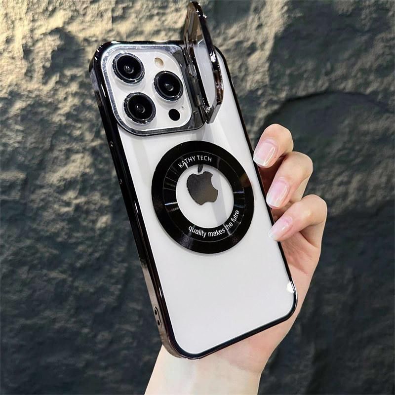 For iPhone 14Pro Max Electroplated Invisible Lens Camera Protection Hard PC Phone Case For iPhone 14 13 12 Pro Max 11 13 14 Case
