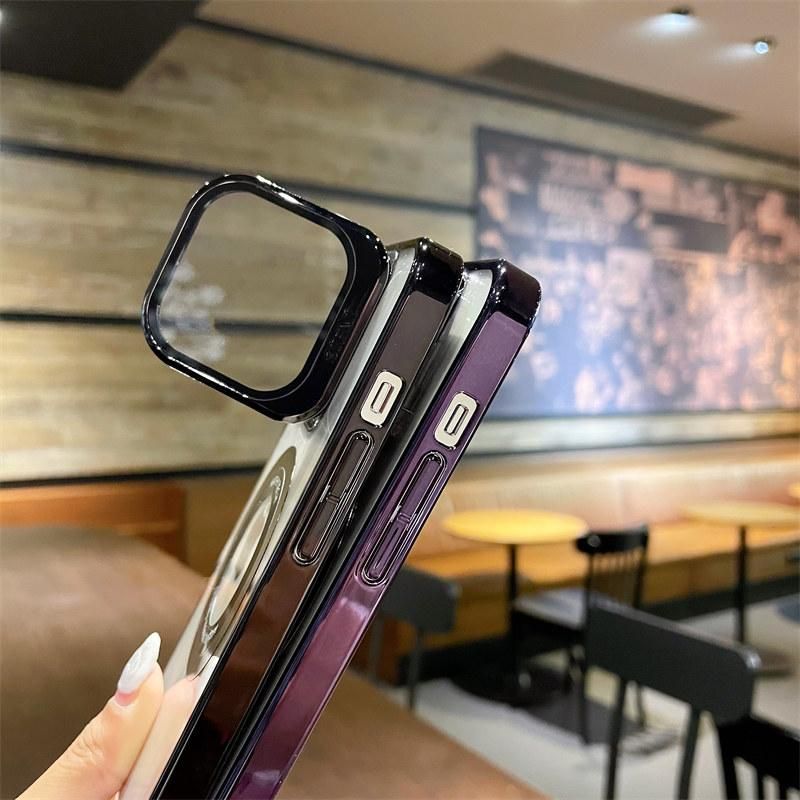 For iPhone 14Pro Max Electroplated Invisible Lens Camera Protection Hard PC Phone Case For iPhone 14 13 12 Pro Max 11 13 14 Case