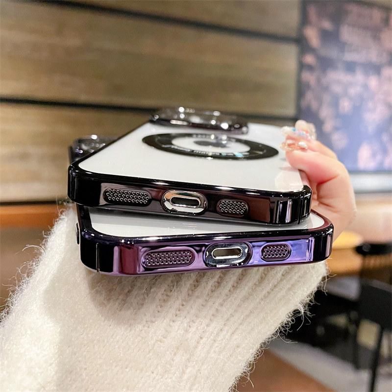 For iPhone 14Pro Max Electroplated Invisible Lens Camera Protection Hard PC Phone Case For iPhone 14 13 12 Pro Max 11 13 14 Case