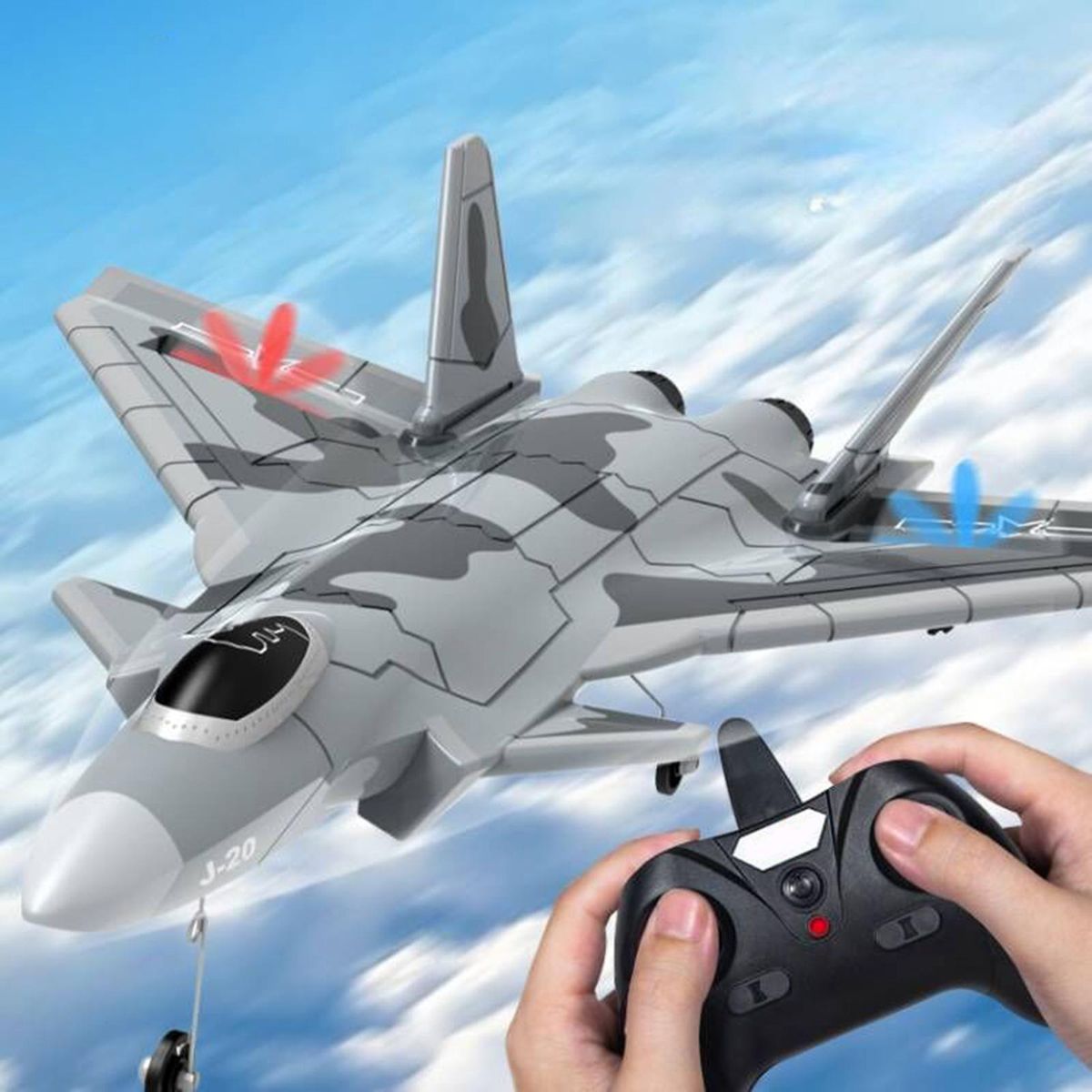 1:72 Scale RC Plane With Display Stand 2CH Jet Fighter Gift Outdoor