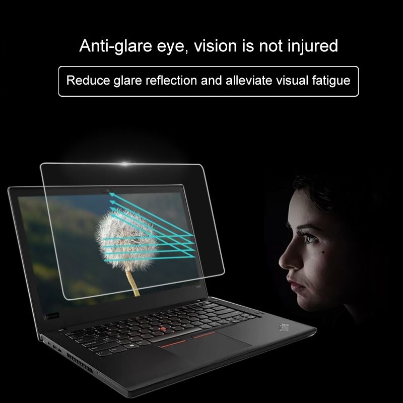 0.4mm 9H Surface Hardness Full Screen Tempered Glass Film For Lenovo ThinkPad A485 14 Inch