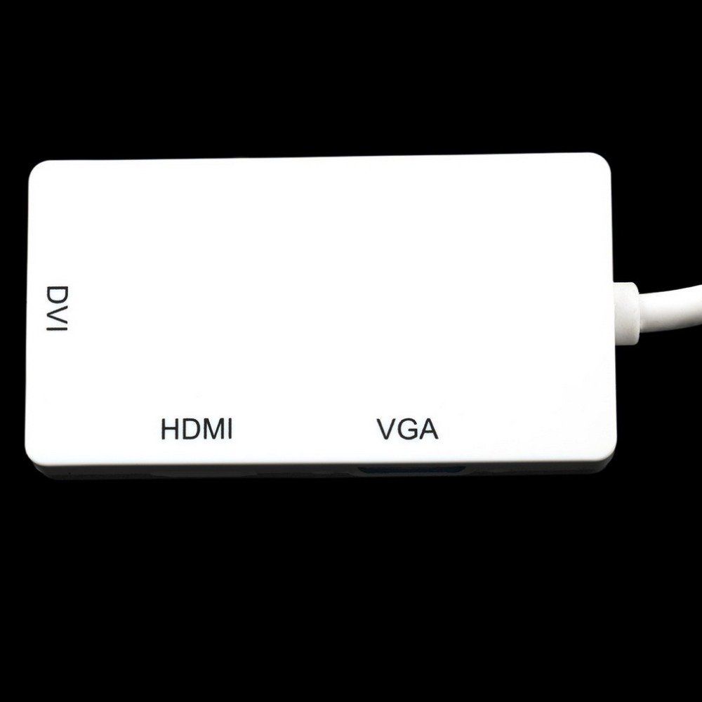 Mini 3-in-1 Display Port DP To DVI VGA HDMI  Adapter Converter