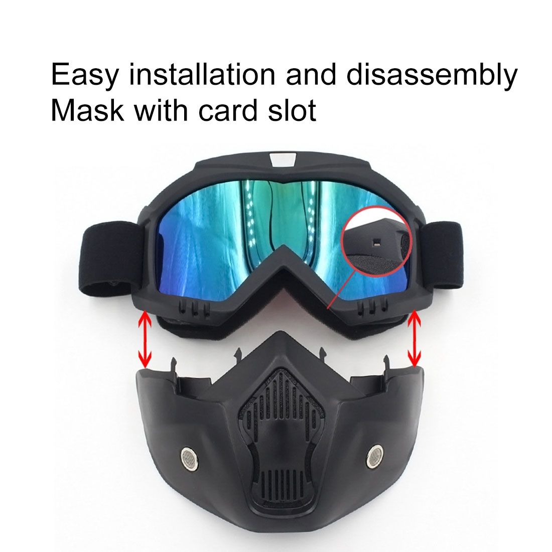Motorcycle Off-road Hel Met Mask Detachable Windproof