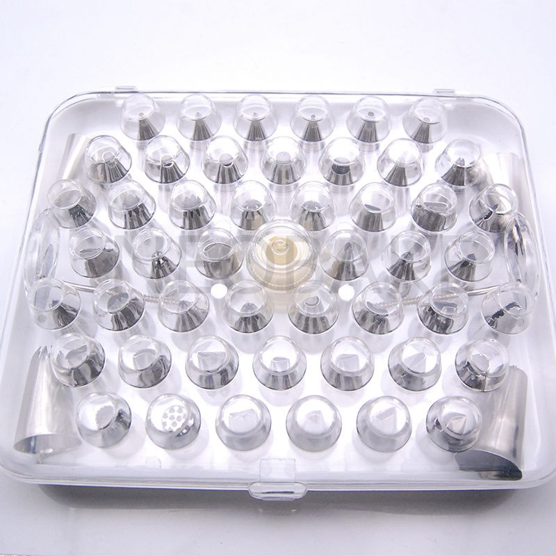 55pcs Nozzles Set Stainless Steel Icing Piping Pastry