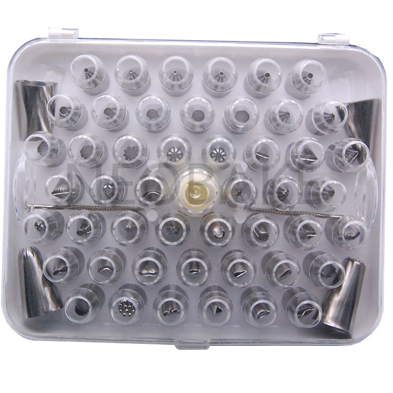 55pcs Nozzles Set Stainless Steel Icing Piping Pastry