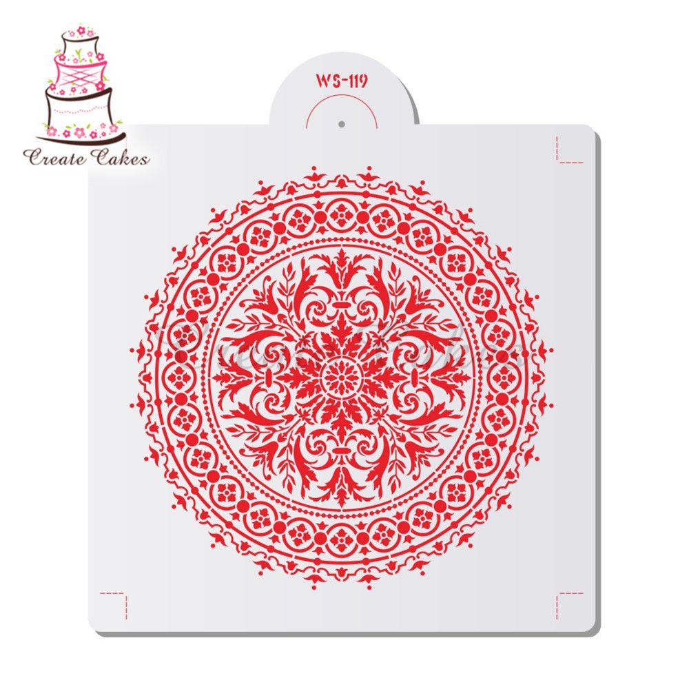 Stencils For Painting Wall Decor Large Hollow Round Flower
