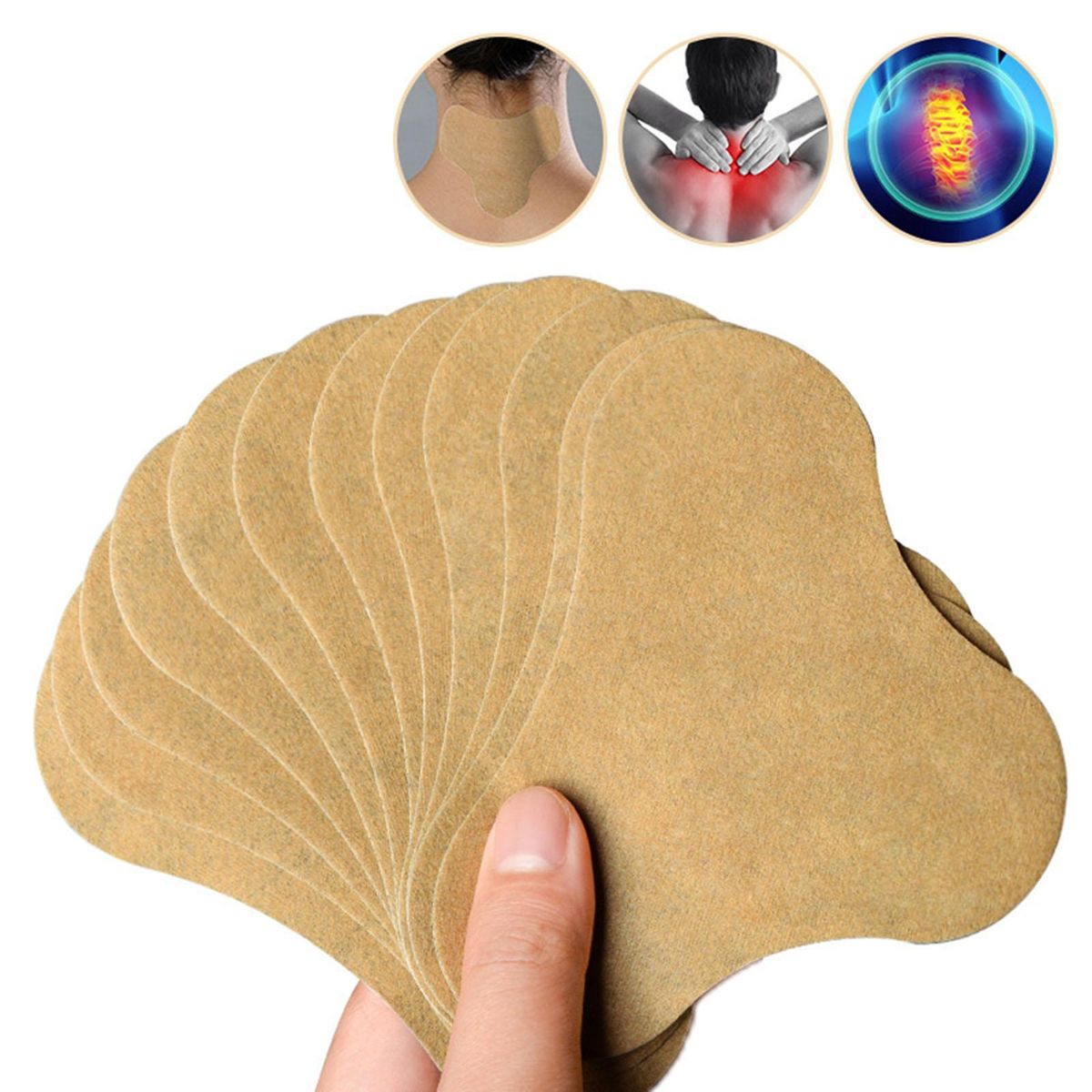 12 Sheets Natural Cervical Patch Relaxing Herbal Pain Plaster