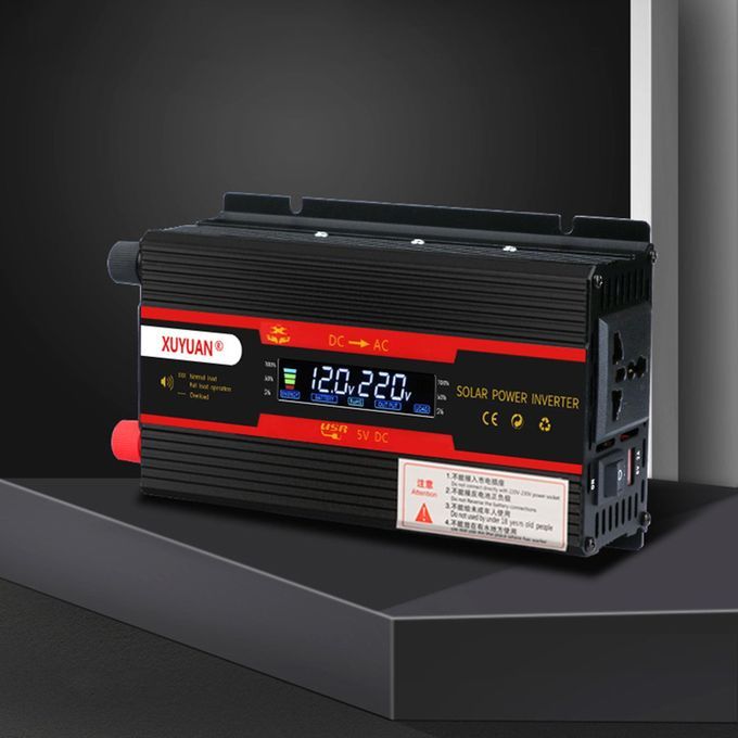 Car Solar Power Inverter DC 12V 24V To AC 220V High Power For 3000W