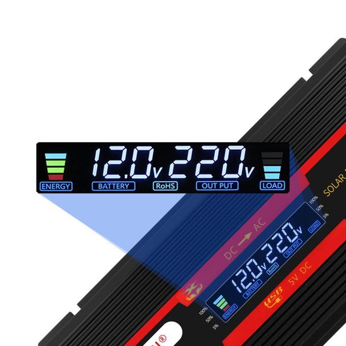 Car Solar Power Inverter DC 12V 24V To AC 220V High Power For 3000W