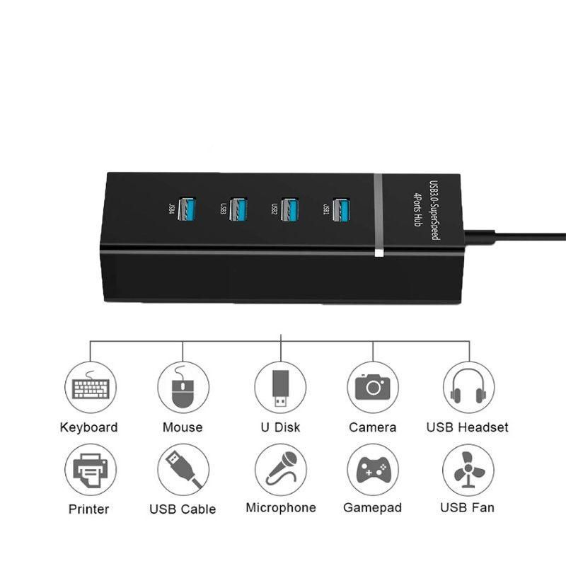 Hub Usb 5Gbps High Speed USB Hub 3 0 Multiple Port For PC Comp USB HUB