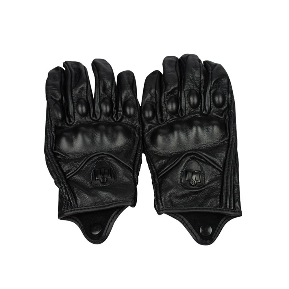 Genuine Leather Gloves Motorcycle GP Glove Touch Screen For