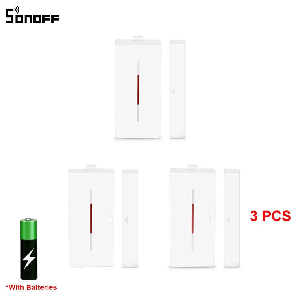 1/10PCS DW1 Door Window Sensor With Battery E-WeLink APP Alarm System Smart Home Work With SONOFF RF BridgeR2