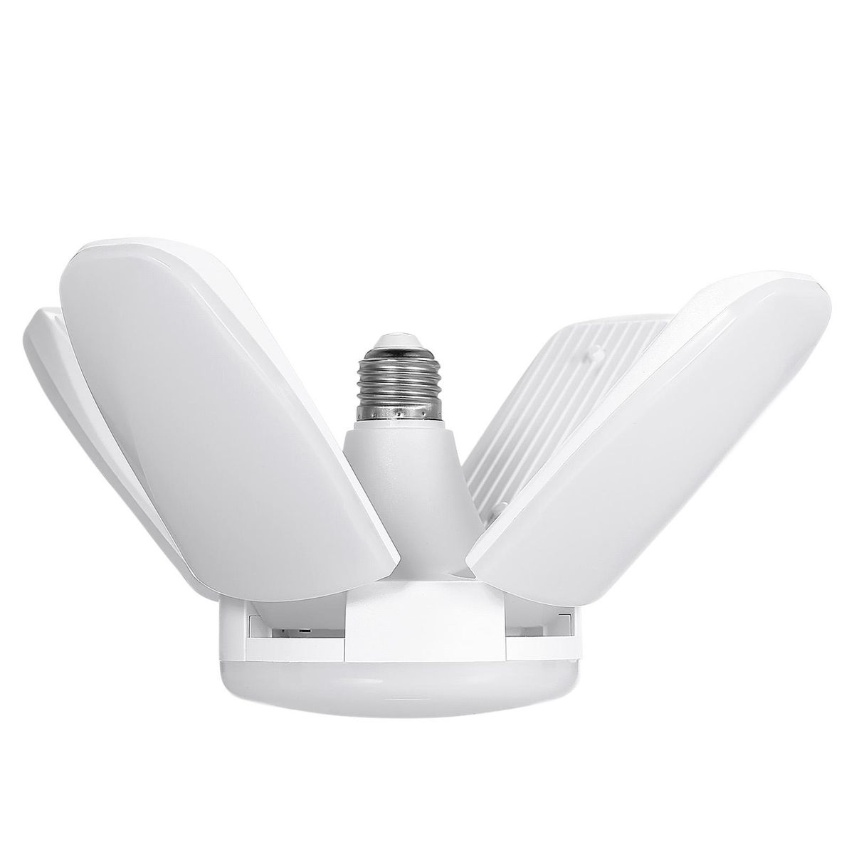 Neoglint LEDs Garage Light AC 85-265V 60W Deformable Folding Ceiling Lights with 4 Adjustable Panels 6000-6500k Nature White Light for Garage Warehouse Workshop Basement Gym Kitchen