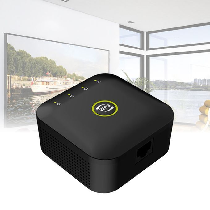 2.4G Wireless Network Signal Receiver Enhancement-Black