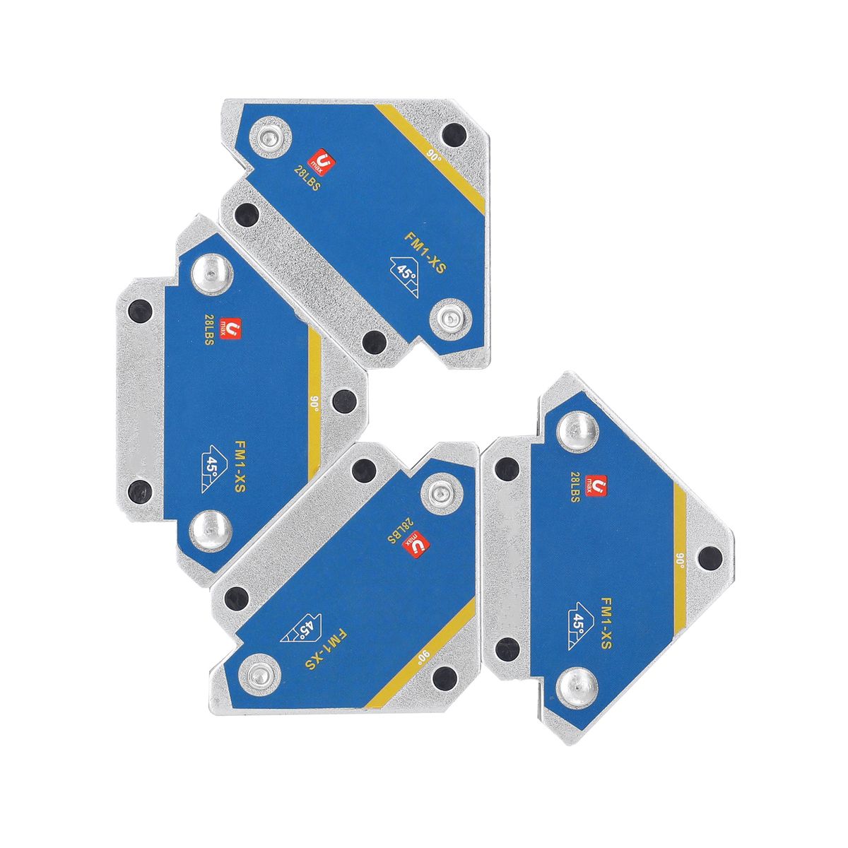 4pcs Magnetic Welding Fixer 45° 90° 135° Multi-angle