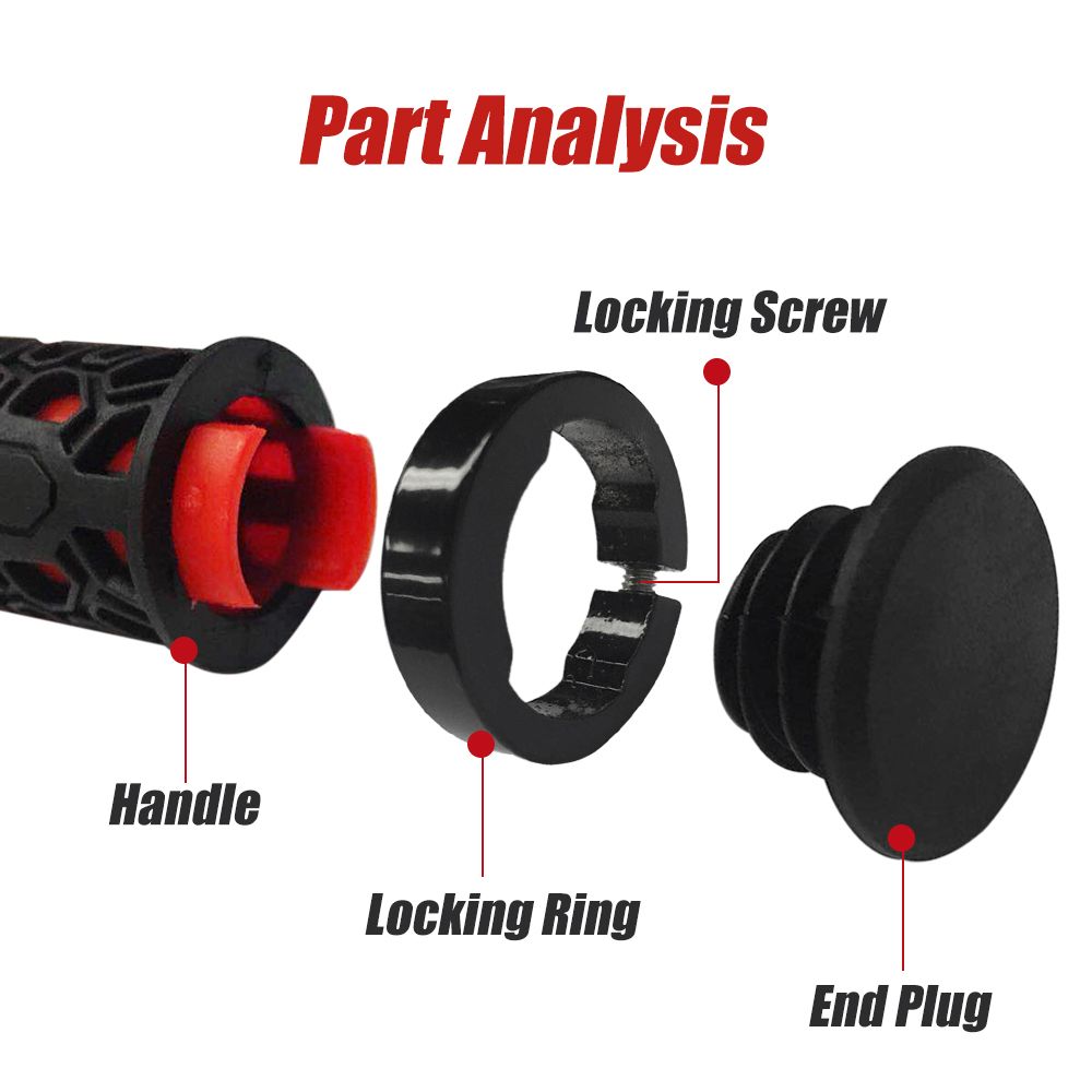 Bicycle Handlebar Grips Anti-slip Rubber Handle Bar End