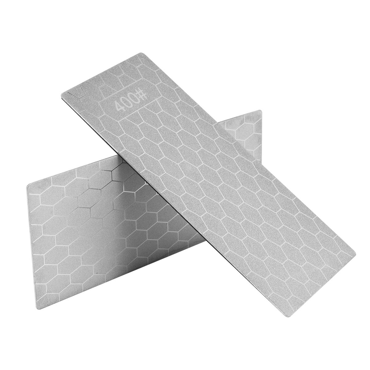 2PCS Diamond Sharpening Stone, Whetstone Honeycomb Surface Diamond Sharpener Plate with Non-Slip Base(400/1000 Grit)