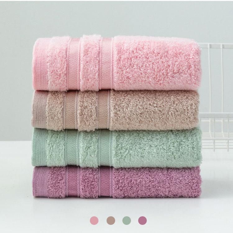 4 Pack Bamboo Pulp Bamboo Fiber Face Cloth Skin-Friendly Cleaning Towel Sports Towel Soft Absorbent Bath Towel