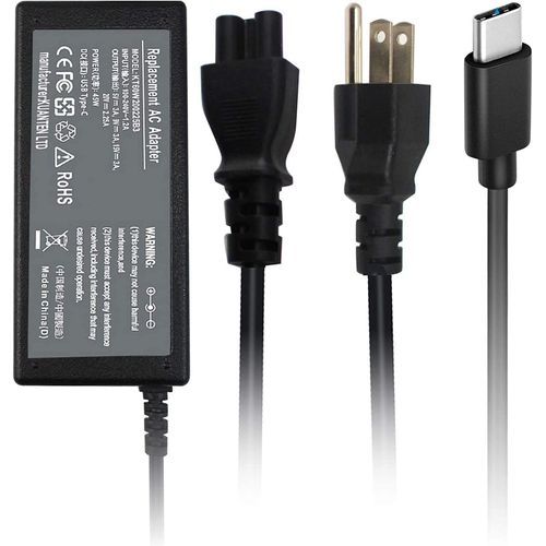 20V 3.25A 65W USB Type C Laptop Charger Compatible With Samsung/LG/Acer HP Spectre X360 13-ac013dx Elite X2 1012 G1 Lenovo Yoga 720 Thinkpad X1 Tablet