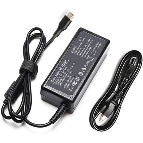 20V 3.25A 65W USB Type C Laptop Charger Compatible With Samsung/LG/Acer HP Spectre X360 13-ac013dx Elite X2 1012 G1 Lenovo Yoga 720 Thinkpad X1 Tablet