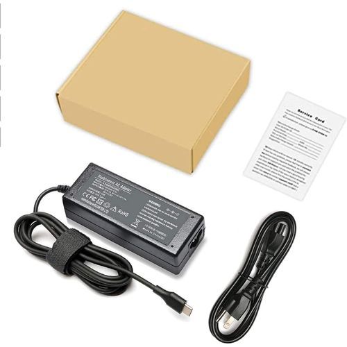 20V 3.25A 65W USB Type C Laptop Charger Compatible With Samsung/LG/Acer HP Spectre X360 13-ac013dx Elite X2 1012 G1 Lenovo Yoga 720 Thinkpad X1 Tablet