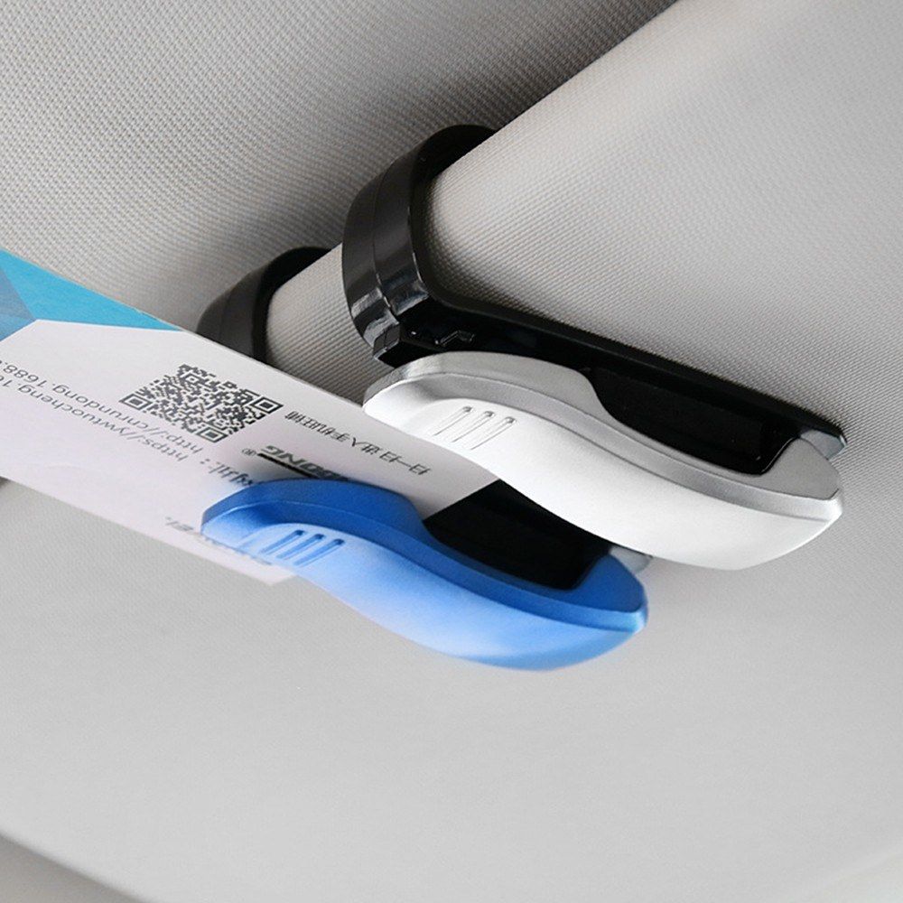Car Glasses Clip Sunglasses Holder Clip Billfold Black