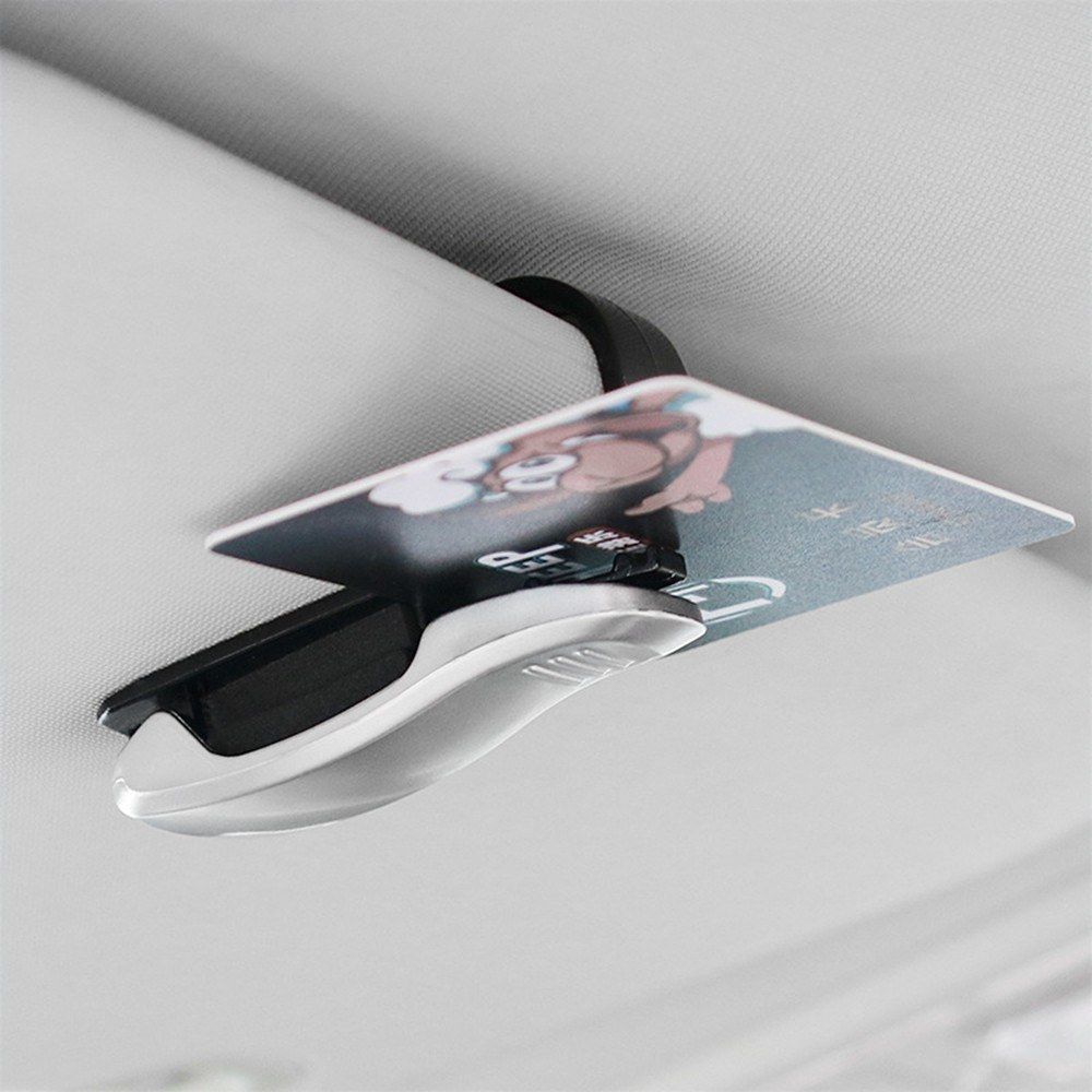 Car Glasses Clip Sunglasses Holder Clip Billfold Black