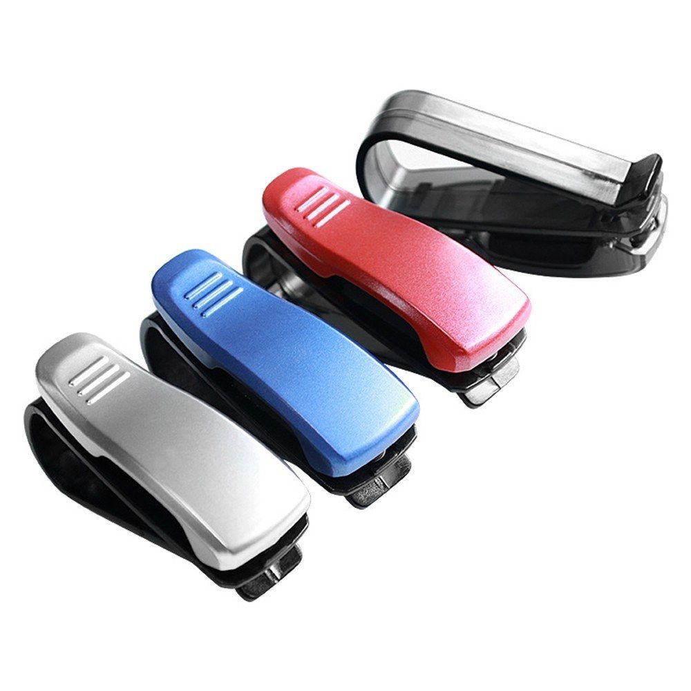 Car Glasses Clip Sunglasses Holder Clip Billfold Black