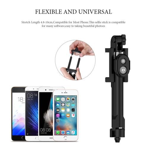 Bluetooth Remote Controller Hand-held Selfie Stick Tripod. Perfect For Pictures, Video Recording. Compatible With Android & IOS Phones + IRing Phone Holder.Feel & Capture Every Moment With This Amazing Selfie Stick.SEE VIDEO 