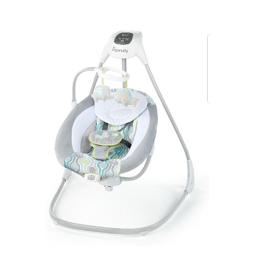 Simple Comfort Cradling Plug In Swing With Soothing Vibrations