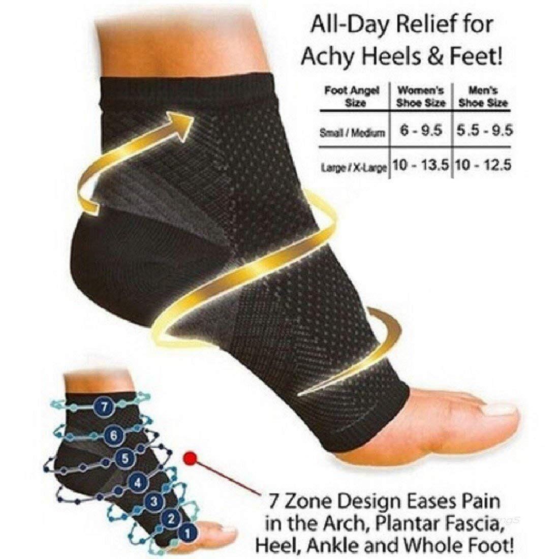 1 Pair Foot Ankle Compression Socks Anti Fatigue Feet