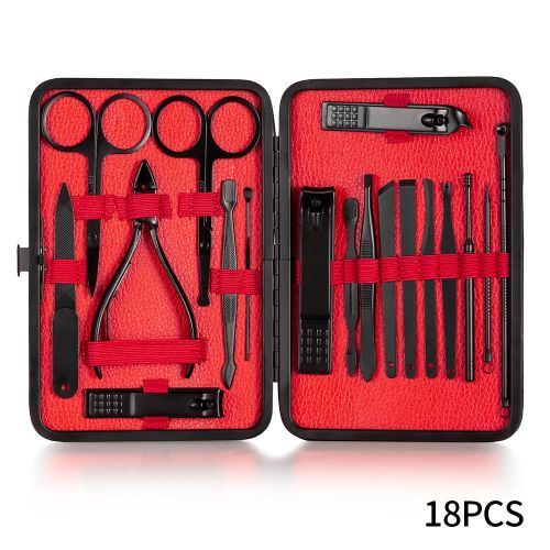 18Pcs Professional Nail Cutter Pedicure Scissors Set