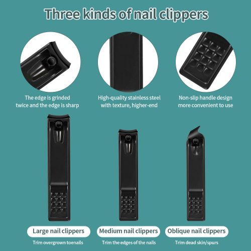 18Pcs Professional Nail Cutter Pedicure Scissors Set