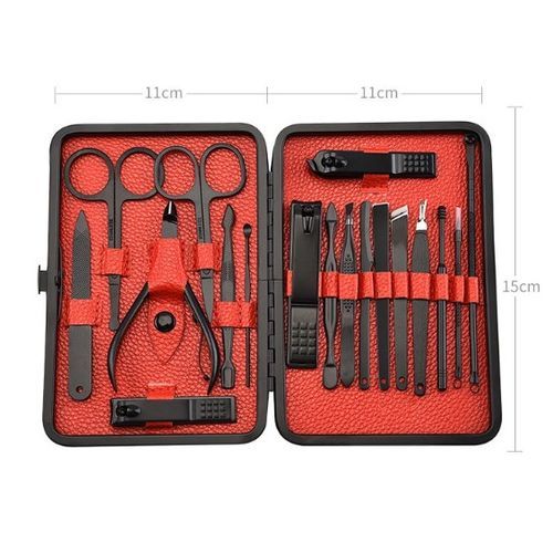 18Pcs Professional Nail Cutter Pedicure Scissors Set