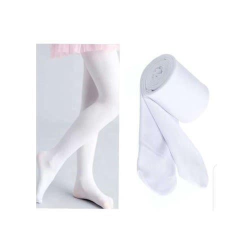 Popsock/panty Hose- White- Thick