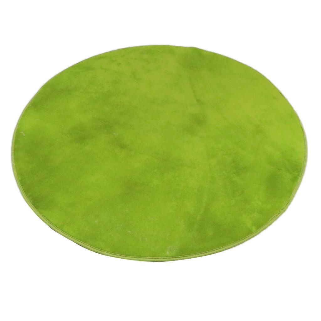 1M Soft Coral Fleece Kids Baby Playhouse Tent Carpet Rug Pad Yellow